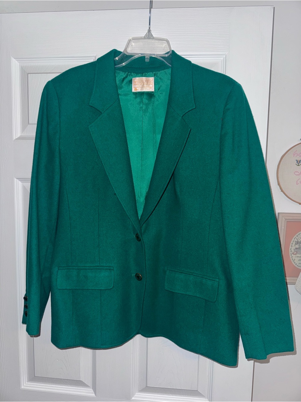 Pendleton Women's Green Wool Blazer